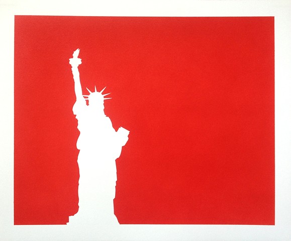 statue of liberty (red)