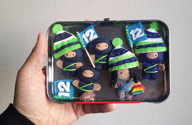 12th man ninjas hand stitched skittles magnets awesome