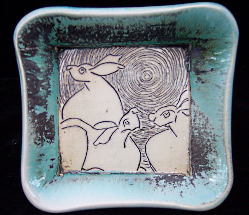 Rabbits/ sq bowl
SOLD