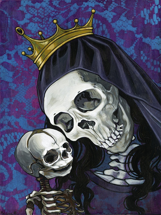 Santa Muerte and Child