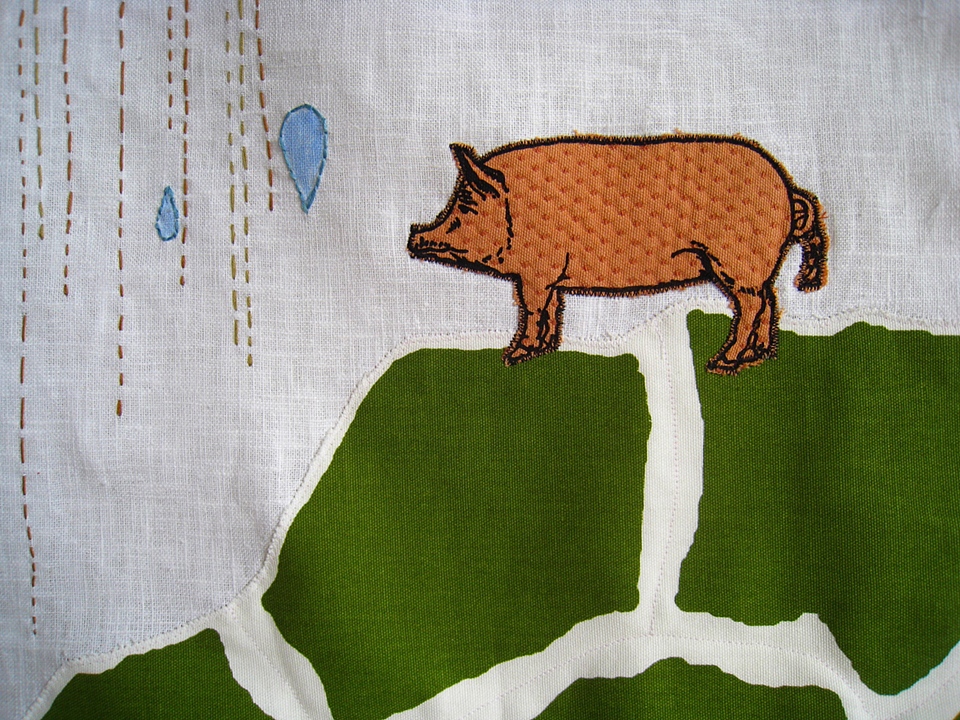 Pig on a Hill (detail)