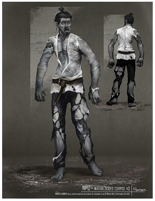 NPC - Waterlogged Corpse 
Character Concept