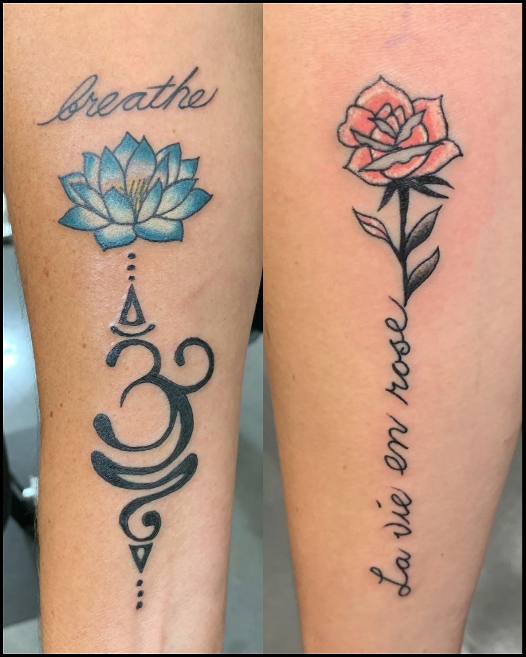 Lotus Flower with Name Tattoo Meaning