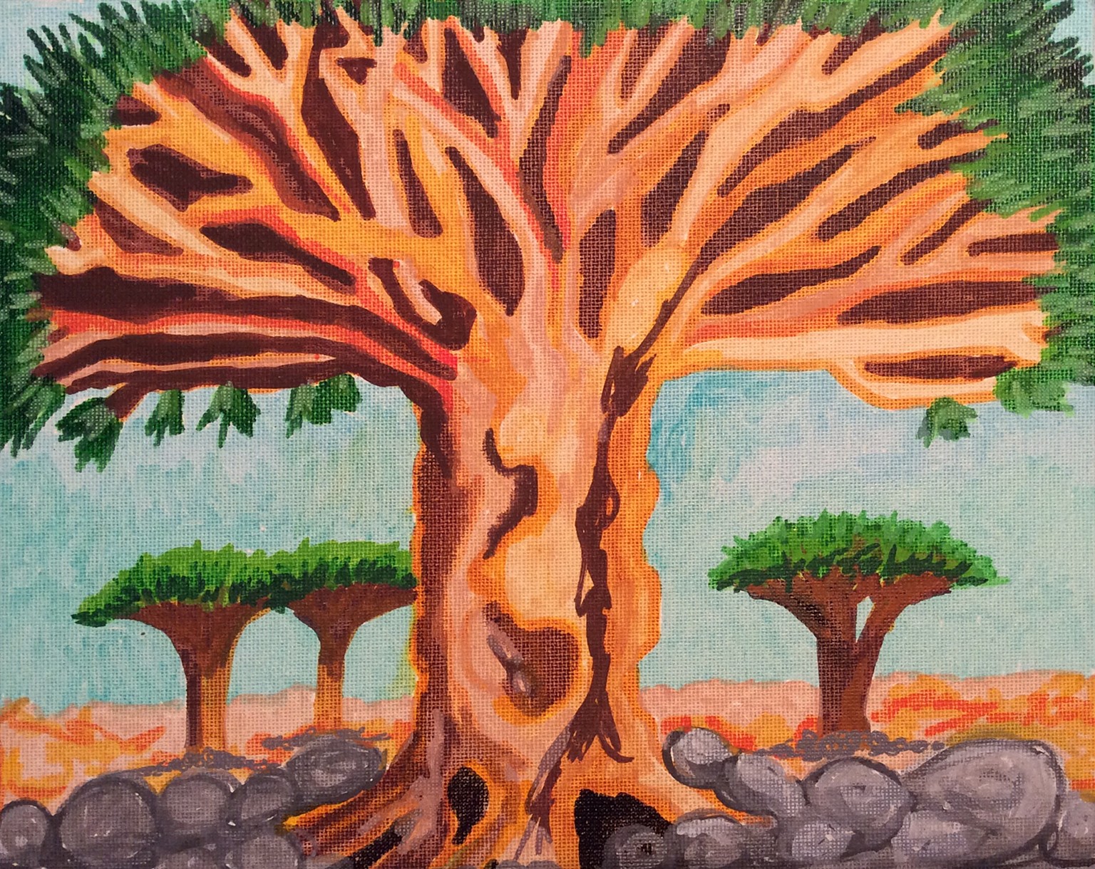 Peggy Farrell Artist Portfolio Dragon Blood Trees