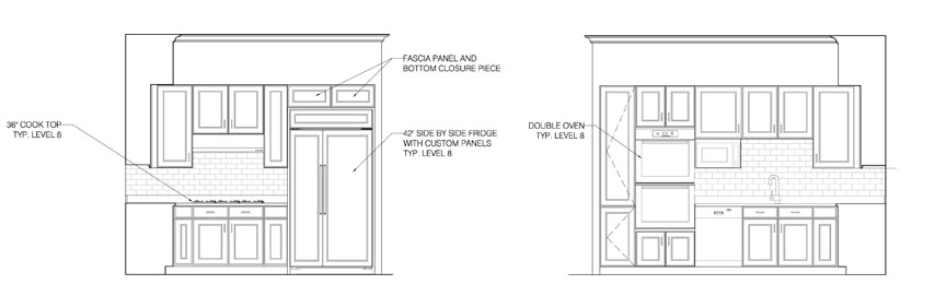 Elevation: Level 8 Kitchen