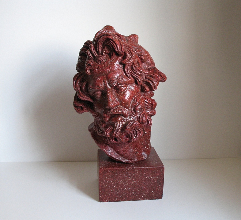 Faux porphyry bust